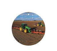 Poezjzw 6pcs Tractor Farm Pattern Lavender Scent Car Aroma Round Shape Hanging Fragrance Applies To Closet Shoe