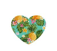 Poezjzw 6pcs Tropical Fruit Pineapple Pattern Lavender Scent Car Aroma Heart Shape Hanging Fragrance Applies To Closet Shoe