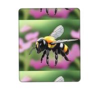 POEZJZW A Little Bee Pattern Mouse Pad, Portable Office Non-Slip Rubber Base Wireless Mouse Pad For Office Laptop Computer Pc 7 X 8.6 In