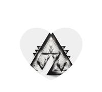 Poezjzw Acute Triangle Pattern Car Air Fresheners 6 Pcs Heart Shape Hanging Aromatherapy Tablets Scented Fresheners For Bedroom Closet Shoe