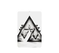 Poezjzw Acute Triangle Pattern Car Air Fresheners 6 Pcs Rectangle Hanging Aromatherapy Tablets Scented Fresheners For Bedroom Closet Shoe