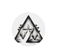 Poezjzw Acute Triangle Pattern Car Air Fresheners 6 Pcs Round Shape Hanging Aromatherapy Tablets Scented Fresheners For Bedroom Closet Shoe