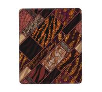 POEZJZW African Style Patchwork Pattern Mouse Pad Office Laptop Computer Desk Wireless Mouse Non Slip Rubber Base Washable 8.3 X 10.3 In Keyboard Pad