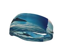 Poezjzw Aircraft Fighter Jets Pattern Sports Headband Suitable For Running Yoga Elasticated Moisture Wicking Hairband