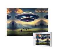 Poezjzw Airship Landing Adult Classic Jigsaw 1000 Pieces Wooden Puzzle Modern Home Decor Intellectual Game 75x50cm