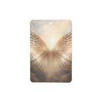 Poezjzw Angel'S Feather Pattern Car Air Fresheners 6 Pcs Rectangle Hanging Aromatherapy Tablets Scented Fresheners For Bedroom Closet Shoe