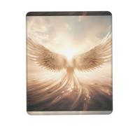 POEZJZW Angel's Wings Pattern Mouse Pad, Portable Office Non-Slip Rubber Base Wireless Mouse Pad for Office Laptop Computer Pc 8.3 X 10.3 in