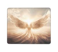 POEZJZW Angel'S Wings Pattern Mouse Pad, Portable Office Non-Slip Rubber Base Wireless Mouse Pad For Office Laptop Computer Pc 10 X 12 Inch