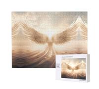 Poezjzw Angel'S Wings Puzzles For Adult 500 Pieces Wooden Jigsaw For Family Friend Home Decor Wall Art 20.4 X 15 In