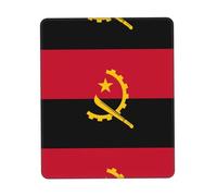 POEZJZW Angola Flag Pattern Mouse Pad, Portable Office Non-Slip Rubber Base Wireless Mouse Pad for Office Laptop Computer Pc 7 X 8.6 in