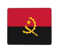 POEZJZW Angola Flag Pattern Mouse Pad, Portable Office Non-Slip Rubber Base Wireless Mouse Pad For Office Laptop Computer Pc 10 X 12 Inch