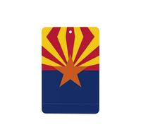 Poezjzw Arizona Flag Pattern Car Air Fresheners 4 Pcs Rectangle Hanging Aromatherapy Tablets Scented Fresheners For Bedroom Bathroom