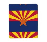 POEZJZW Arizona Flag Pattern Mouse Pad, Portable Office Non-Slip Rubber Base Wireless Mouse Pad For Office Laptop Computer Pc 7 X 8.6 In