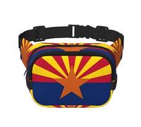 Poezjzw Arizona Flag Travel Waist Bag Suitable For Running, Cycling And Outdoor Adventures, Store Mobile Phones And Credit Cards, Black, One Size, Black, One Size