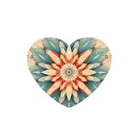 Poezjzw Artistic Circles Pattern Car Air Fresheners 6 Pcs Heart Shape Hanging Aromatherapy Tablets Scented Fresheners For Bedroom Closet Shoe