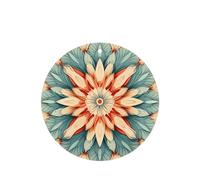 Poezjzw Artistic Circles Pattern Car Air Fresheners 6 Pcs Round Shape Hanging Aromatherapy Tablets Scented Fresheners For Bedroom Closet Shoe