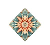Poezjzw Artistic Circles Pattern Car Air Fresheners 6 Pcs Square Hanging Aromatherapy Tablets Scented Fresheners For Bedroom Closet Shoe