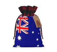 POEZJZW Australian Flag Drawstring Gift Bag For Christmas, Birthday Parties And Anniversaries Storage Of Candy, Gifts And Daily Small Items