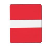 POEZJZW Austrian Flag Pattern Mouse Pad, Portable Office Non-Slip Rubber Base Wireless Mouse Pad For Office Laptop Computer Pc 7.9 X 9.5 In