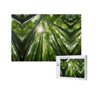 Poezjzw Bamboo Forest Puzzles For Adult 1000 Pieces Wooden Jigsaw For Family Friend Home Decor Wall Art 29.5 X 19.7 In