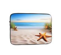 POEZJZW Beach Starfish Lands Laptop Bag Handheld Portable Briefcase Shockproof Protective Sleeve Computer Inner Bag For 13 inch inch Laptop, Black, 13 inch