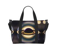 Poezjzw Beautiful Saturn Travel Duffle Bag Weekender Carry On Tote Bags For Women Hospital Bags For Labor And Delivery Overnight Luggage Bag, Black, One Size, Black, One Size