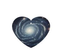 Poezjzw Beautiful Universe Pattern Car Air Fresheners 4 Pcs Heart Shape Hanging Aromatherapy Tablets Scented Fresheners For Bedroom Bathroom