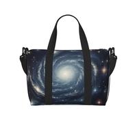 Poezjzw Beautiful Universe Travel Duffel Bag Tote Carry On Luggage Bag Water Resistant Weekender Overnight Bags For Foldable, Black, One Size