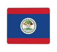 POEZJZW Belize Flag Pattern Mouse Pad, Portable Office Non-Slip Rubber Base Wireless Mouse Pad For Office Laptop Computer Pc 7.9 X 9.5 In