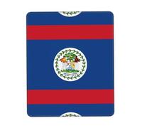 POEZJZW Belize Flag Pattern Mouse Pad, Portable Office Non-Slip Rubber Base Wireless Mouse Pad For Office Laptop Computer Pc 7 X 8.6 In