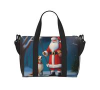 Poezjzw Birthday Old Man And His Dog Travel Duffel Bag Tote Carry On Luggage Bag Water Resistant Weekender Overnight Bags For Foldable, Black, One Size, Black, One Size