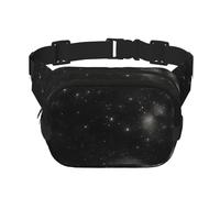 Poezjzw Black And White Galaxy Travel Waist Bag Suitable For Running, Cycling And Outdoor Adventures, Store Mobile Phones And Credit Cards, Black, One Size, Black, One Size