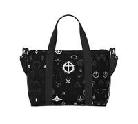 Poezjzw Black And White Universe Travel Duffle Bag Weekender Carry On Tote Bags For Women Hospital Bags For Labor And Delivery Overnight Luggage Bag, Black, One Size, Black, One Size