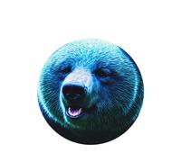 Poezjzw Blue Bear Pattern Car Air Fresheners 6 Pcs Round Shape Hanging Aromatherapy Tablets Scented Fresheners For Bedroom Bathroom