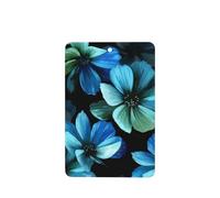 Poezjzw Blue Flower Pattern Car Air Fresheners 4 Pcs Rectangle Hanging Aromatherapy Tablets Scented Fresheners For Bedroom Closet Shoe