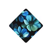 Poezjzw Blue Flower Pattern Car Air Fresheners 6 Pcs Square Hanging Aromatherapy Tablets Scented Fresheners For Bedroom Closet Shoe