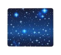 POEZJZW Blue Star Pattern Pattern Mouse Pad Gaming Non-Slip Rubber Base Rectangular Mouse Mat for Desktop Computer Laptop Gaming Office 7 X 8.6 in
