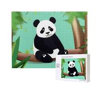 Poezjzw Bored Panda Adult Classic Jigsaw 500 Pieces Wooden Puzzle Modern Home Decor Intellectual Game 52 X 38 Cm