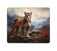 POEZJZW Brave Cougar Pattern Mouse Pad Gaming Non-Slip Rubber Base Rectangular Mouse Mat for Desktop Computer Laptop Gaming Office 10 X 12 Inch