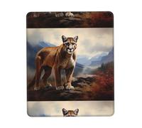 POEZJZW Brave Cougar Pattern Mouse Pad Gaming Non-Slip Rubber Base Rectangular Mouse Mat for Desktop Computer Laptop Gaming Office 7.9 X 9.5 in