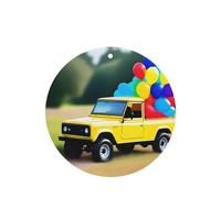 Poezjzw Buggy Balloon Pattern Car Air Fresheners 6 Pcs Round Shape Hanging Aromatherapy Tablets Scented Fresheners For Bedroom Closet Shoe