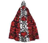 POEZJZW Canada Flag Wallpapers Pattern Adult Hooded Cloak Cloak Women Men Halloween Costume Masquerade Cosplay Costume Christmas Party Robe