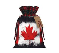 POEZJZW Canadian Flag Drawstring Gift Bag For Christmas, Birthday Parties And Anniversaries Storage Of Candy, Gifts And Daily Small Items