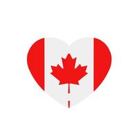 Poezjzw Canadian Flag Pattern Car Air Fresheners 6 Pcs Heart Shape Hanging Aromatherapy Tablets Scented Fresheners For Bedroom Bathroom
