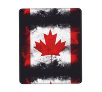 POEZJZW Canadian Flag Pattern Mouse Pad, Portable Office Non-Slip Rubber Base Wireless Mouse Pad for Office Laptop Computer Pc 10 X 12 Inch