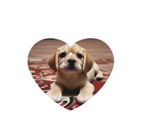 Poezjzw Carpet Puppy Pattern Car Air Fresheners 6 Pcs Heart Shape Hanging Aromatherapy Tablets Scented Fresheners For Bedroom Bathroom