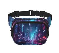 Poezjzw Cars On The Street Travel Waist Bag Suitable For Running, Cycling And Outdoor Adventures, Store Mobile Phones And Credit Cards, Black, One Size