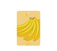 Poezjzw Cartoon Banana Pattern Car Air Fresheners 4 Pcs Rectangle Hanging Aromatherapy Tablets Scented Fresheners For Bedroom Bathroom
