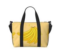 Poezjzw Cartoon Banana Travel Duffle Bag Weekender Carry On Tote Bags For Women Hospital Bags For Labor And Delivery Overnight Luggage Bag, Black, One Size, Black, One Size