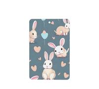 Poezjzw Cartoon Cute Bunny Pattern Car Air Fresheners 4 Pcs Rectangle Hanging Aromatherapy Tablets Scented Fresheners For Bedroom Bathroom